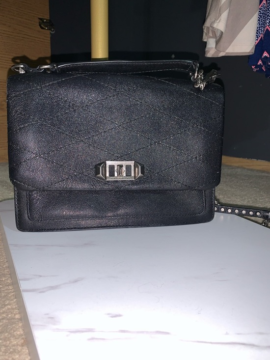 Rebecca Minkoff Handbags - Rebecca Minkoff Black Quilted Crossbody with Silver Hardware